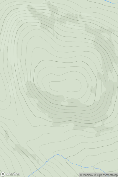 Thumbnail image for Dun Mor [Glen Tromie to Glen Tilt] showing contour plot for surrounding peak